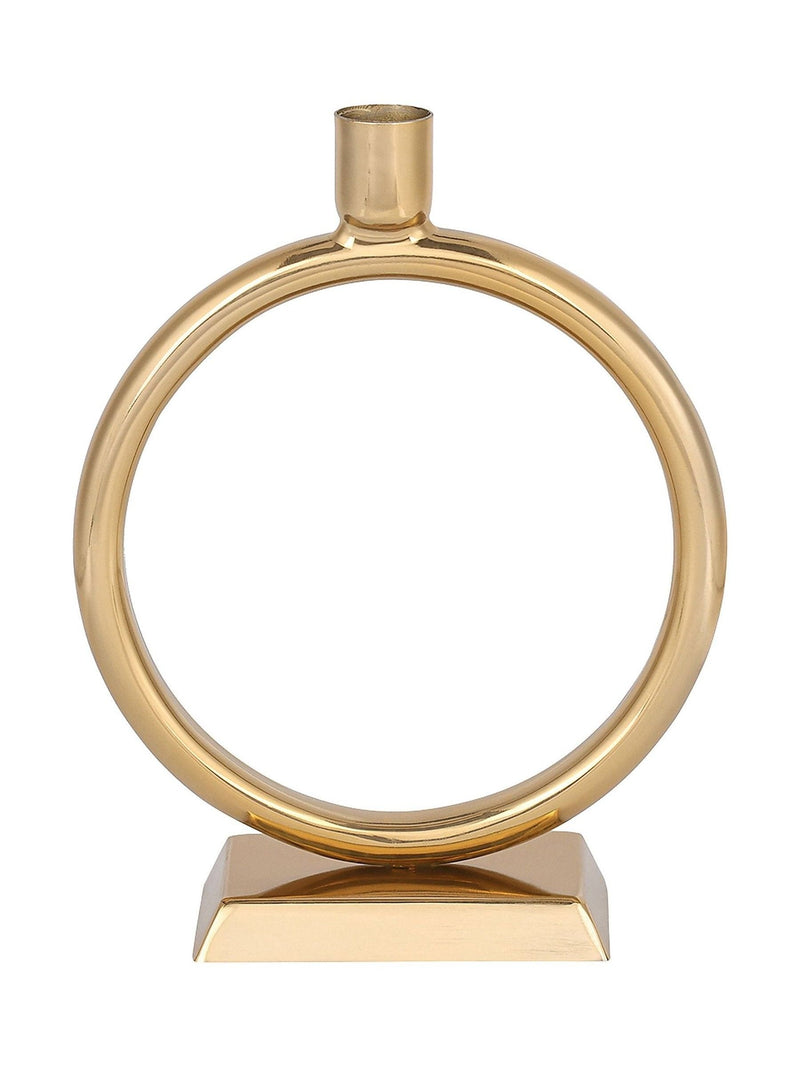 Libra Interiors gold Luca ring candlestick, UK version