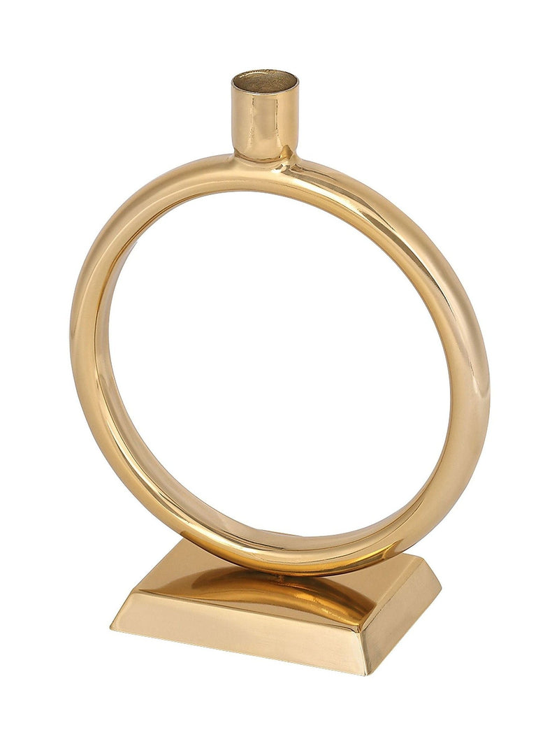 Libra Interiors gold Luca ring candlestick, UK version