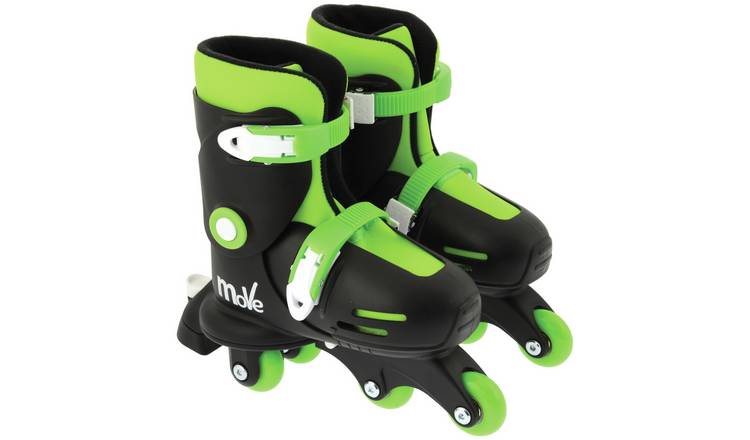 MoVe 2-in-1 adjustable junior skates green, imported from the UK