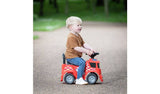 EVO foot-to-floor fire engine ride on for toddlers, imported from the UK