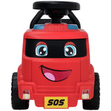 EVO foot-to-floor fire engine ride on for toddlers, imported from the UK
