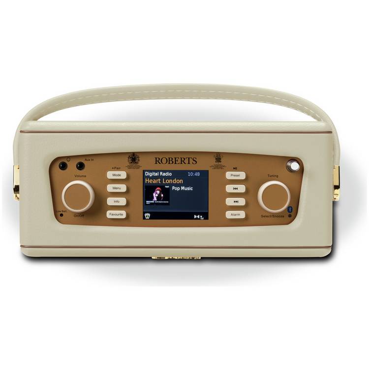 Roberts Revival RD70 DAB+ BT Digital Radio in pastel cream, UK version