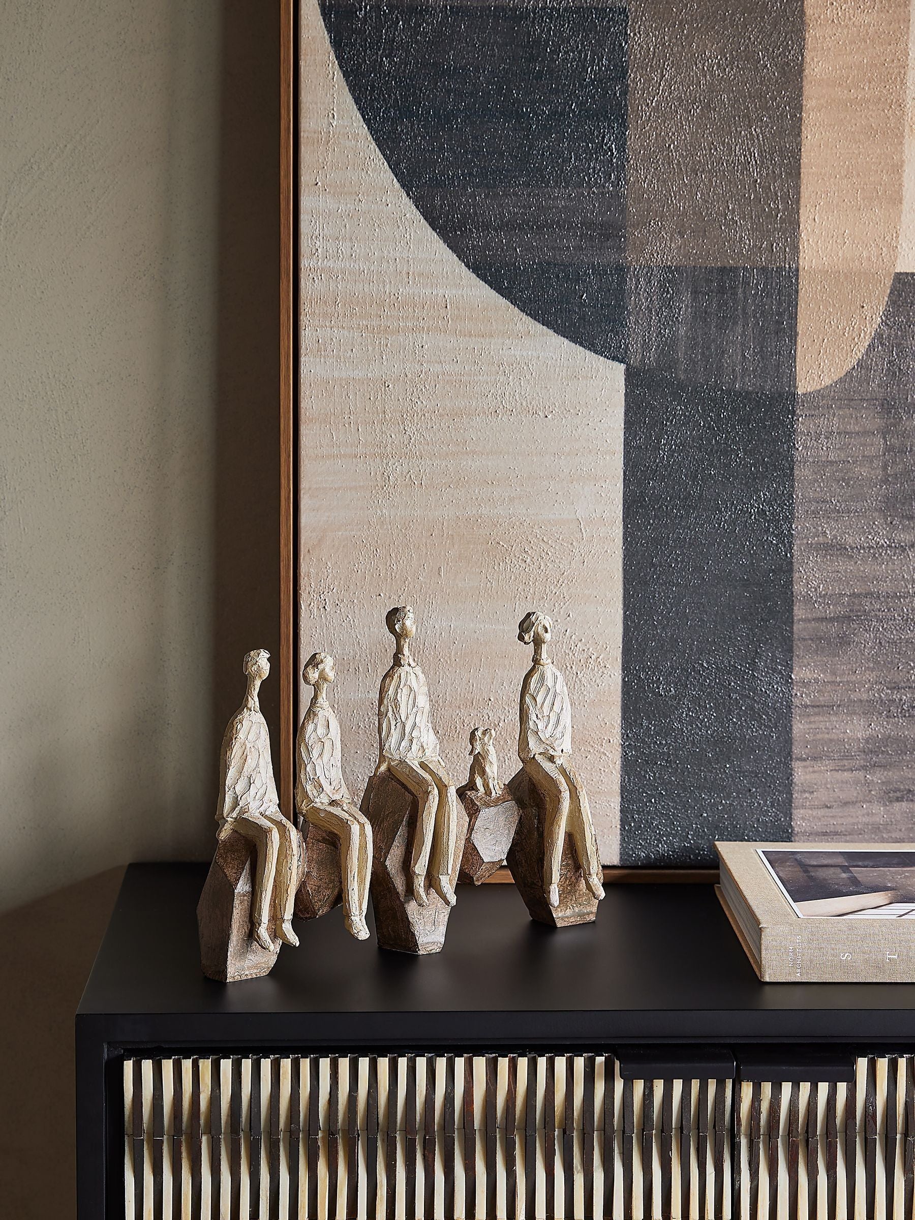 Libra Interiors Ellington seated forms sculpture, imported from the UK