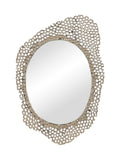 Libra Interiors gold cast aluminium large mirror - British product