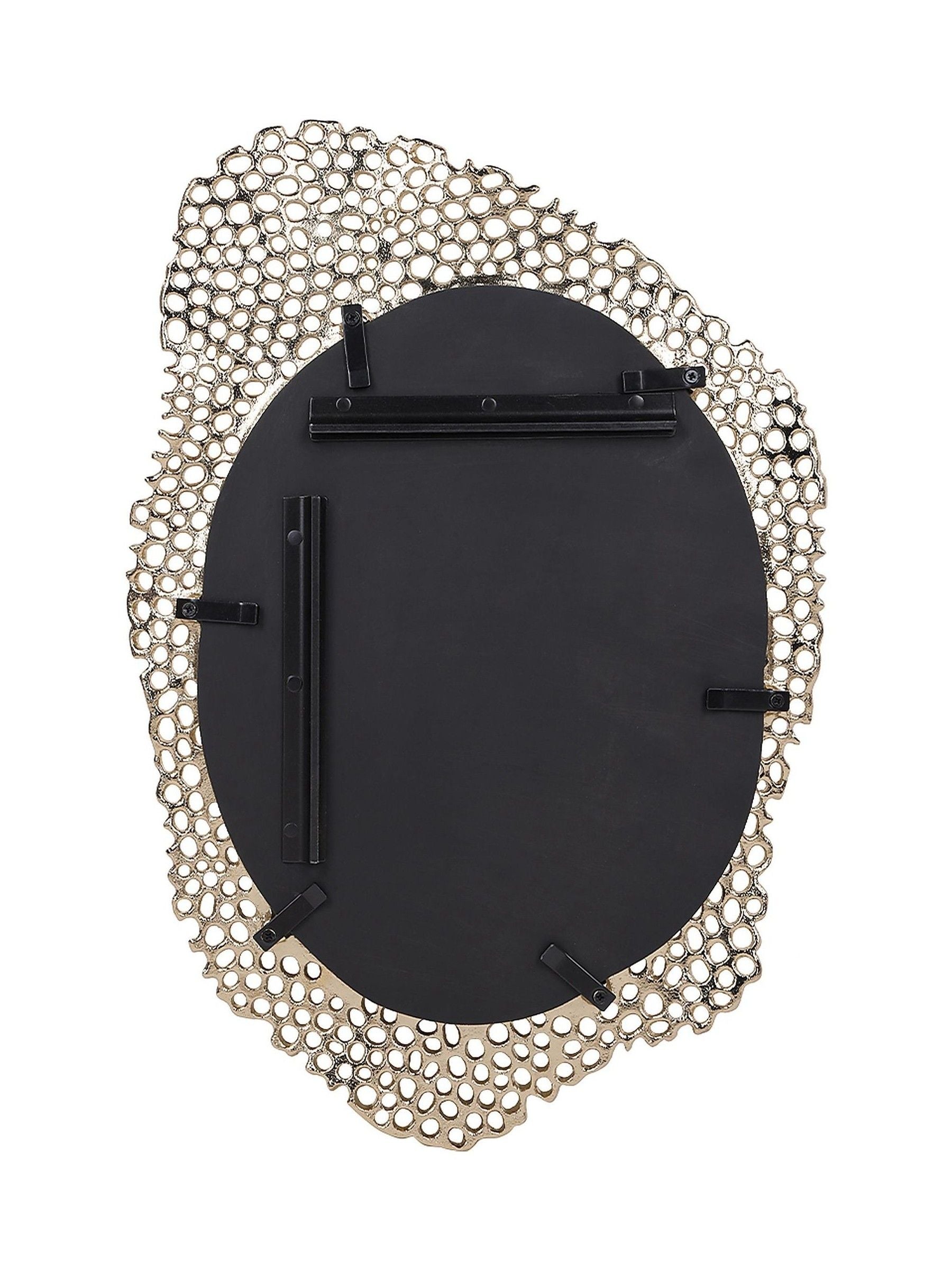 Libra Interiors gold cast aluminium large mirror - British product