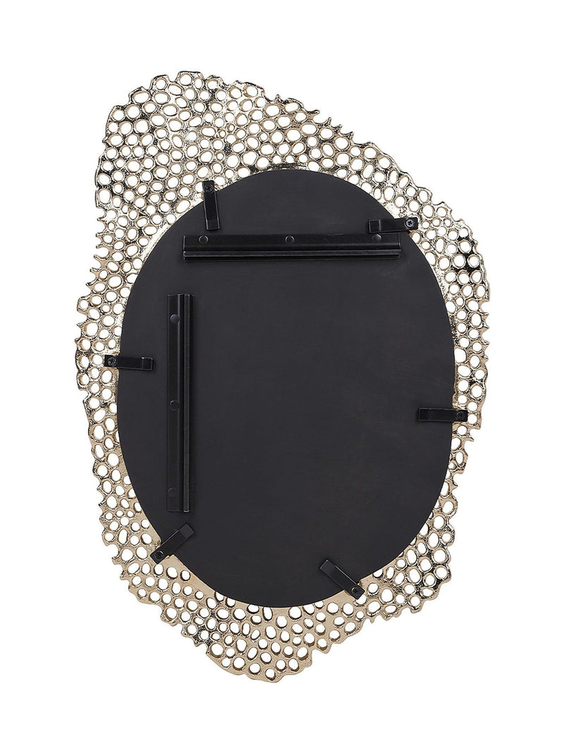 Libra Interiors gold cast aluminium large mirror - British product