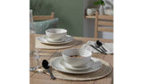 Habitat Ripple stoneware dinner set in cream, imported from the UK