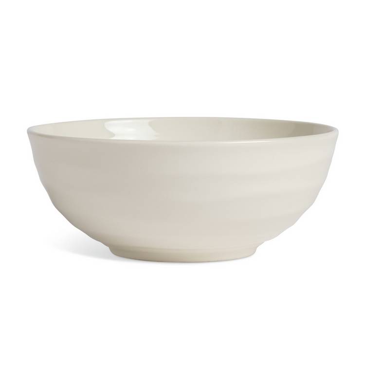 Habitat Ripple stoneware dinner set in cream, imported from the UK