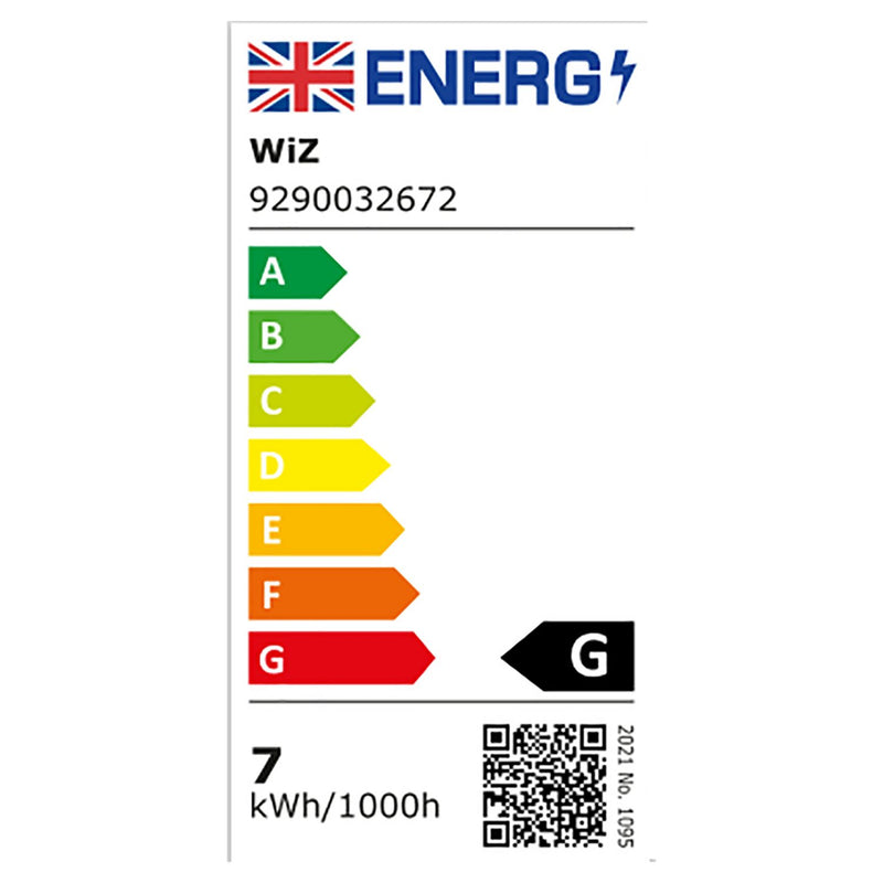 Philips WiZ G95 colour clear filament smart bulb - British product