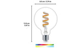 Philips WiZ G95 colour clear filament smart bulb - British product