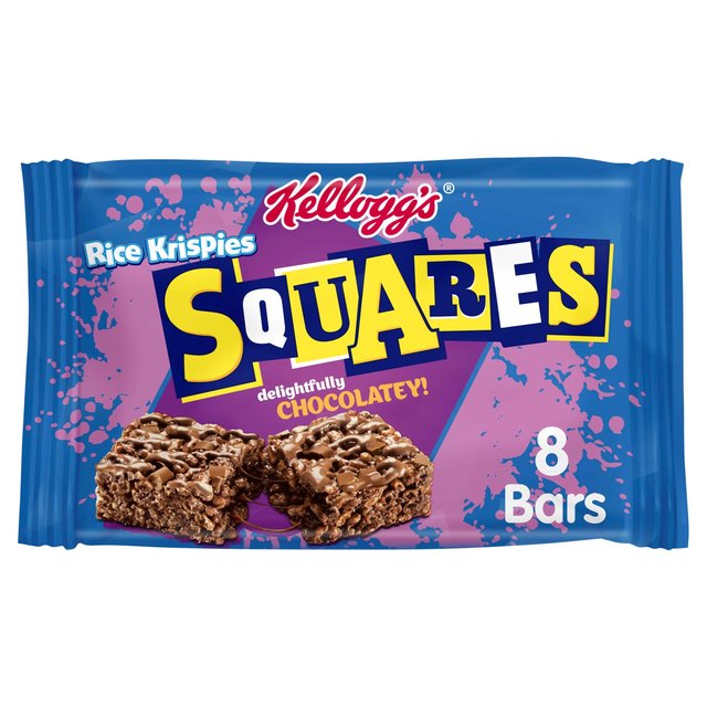 Kellogg's Squares Totally Chocolatey   8 x 34g Food Cupboard M&S   