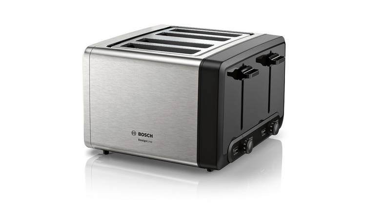 Bosch 4-slice toaster stainless steel, imported from the UK