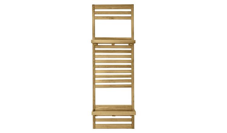 Forest Slatted Wall Planter 2 Shelves - British product
