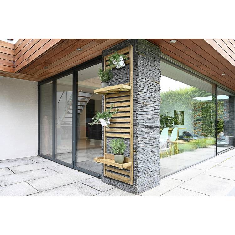 Forest Slatted Wall Planter 2 Shelves - British product