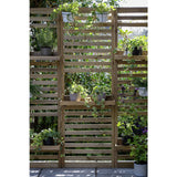 Forest Slatted Wall Planter 2 Shelves - British product