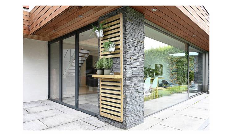 Forest slatted wall planter 1 shelf, imported from the UK