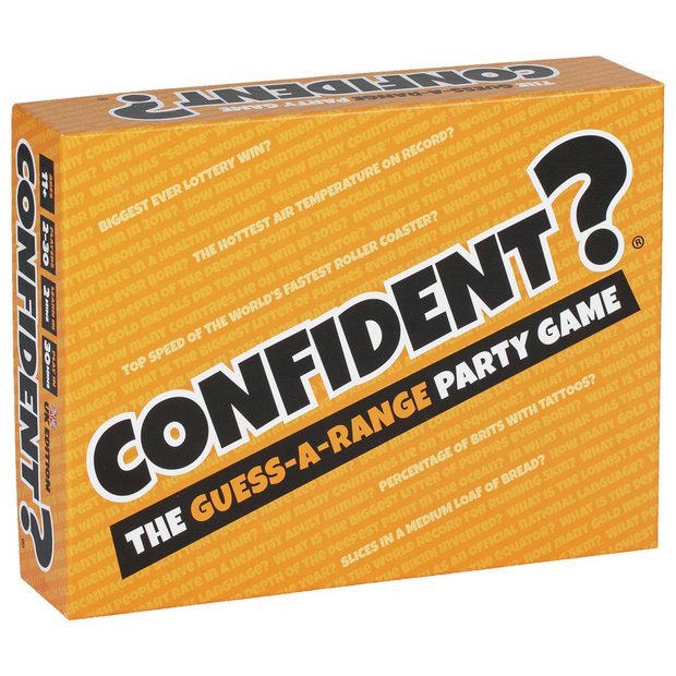Confident family party board game, UK version