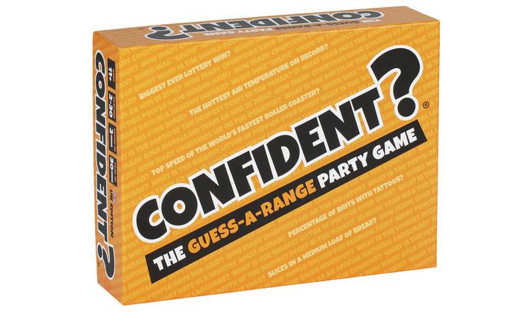 Confident family party board game, UK version