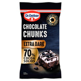 Dr. Oetker 70% Extra Dark Chocolate Chunks   100g GOODS M&S   