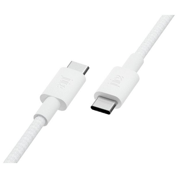 Juice USB C to USB C 1m charging cable white (British brand)