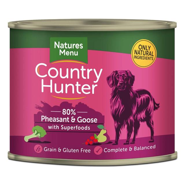 Natures Menu Country Hunter Pheasant & Goose Wet Dog Food Cans   6 x 600g GOODS M&S   