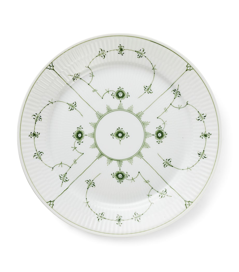 Royal Copenhagen Green Fluted Plain plate 27cm, UK version