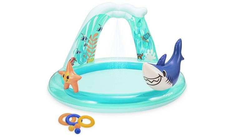 Funsicle 5.8ft Shark Play Centre Paddling Pool - 97L GOODS Argos