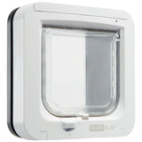 Sureflap microchip cat flap grey and white (British brand)
