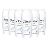 Dove Original roll-on deodorant 6x50ml - British product