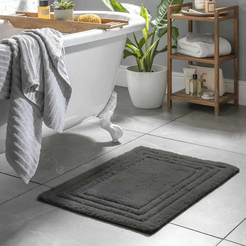 Habitat Deep Pile Small Shower Mat White 70 x 50cm