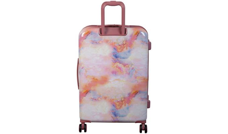 IT Luggage hard expandable cabin suitcase marble effect (British brand)