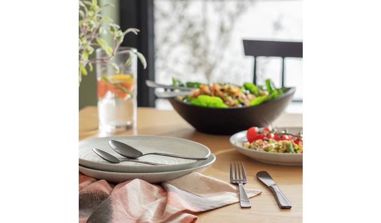 Habitat Satin cutlery set 16 piece stainless steel - British product