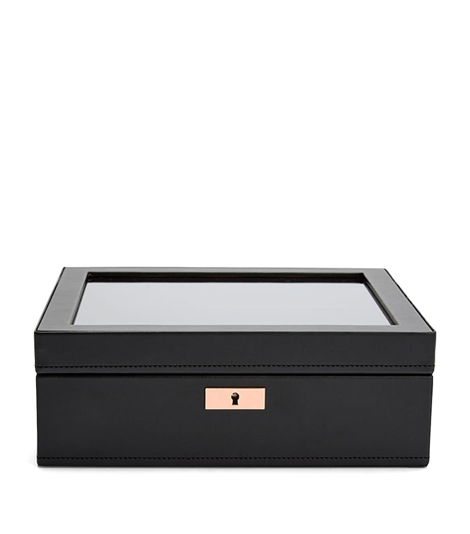 WOLF Vegan Leather Axis Watch Box 8-piece (British brand)