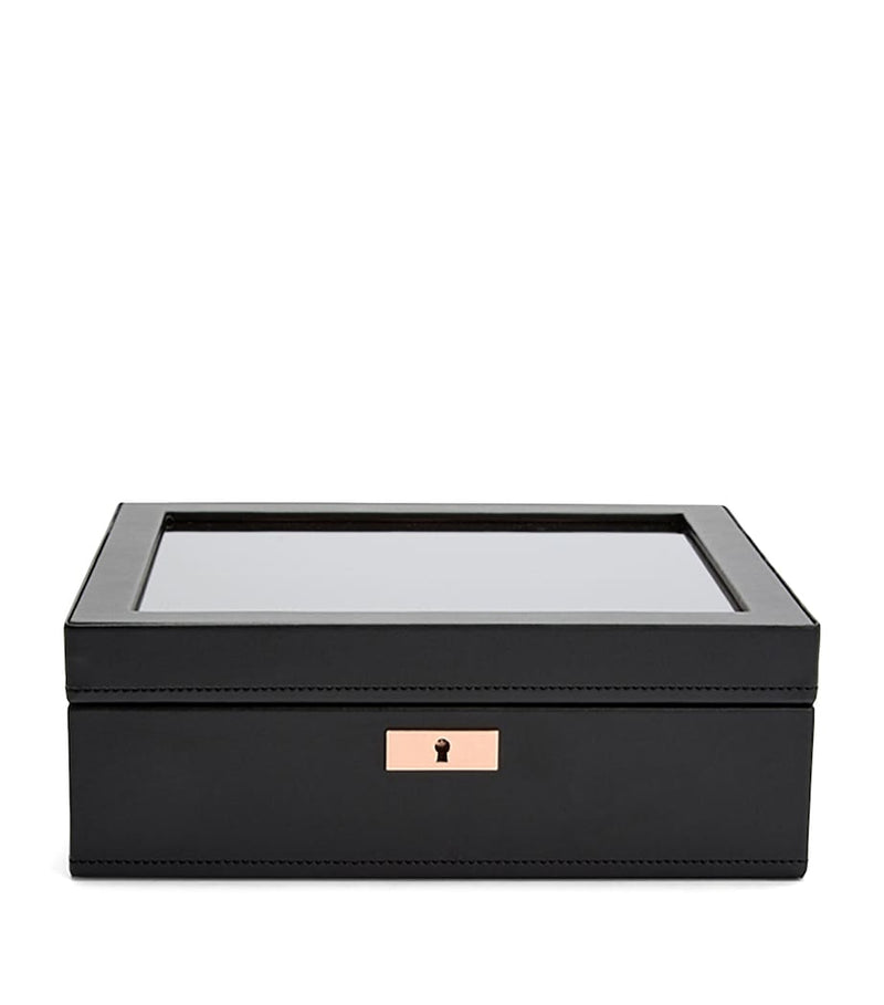 WOLF Vegan Leather Axis Watch Box 8-piece (British brand)