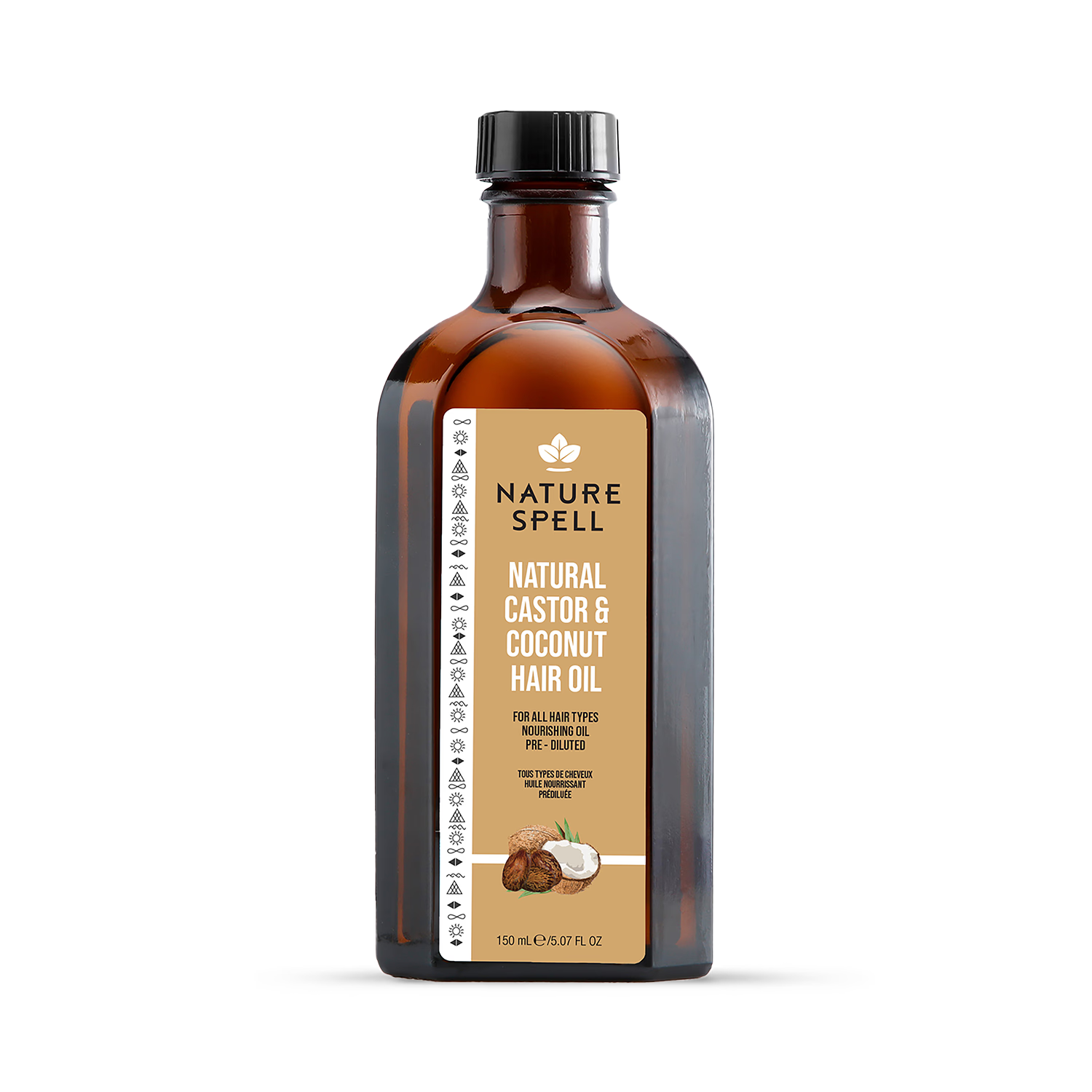 Nature Spell castor coconut hair oil 150ml - British product
