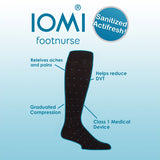 IOMI mens compression flight socks 18 mmHg, imported from the UK