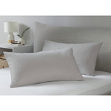 Silentnight supersoft microfibre pillowcase pair dove grey 48x76cm, imported from the UK