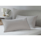 Silentnight supersoft microfibre pillowcase pair dove grey 48x76cm, imported from the UK