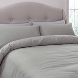 Silentnight supersoft microfibre pillowcase pair dove grey 48x76cm, imported from the UK