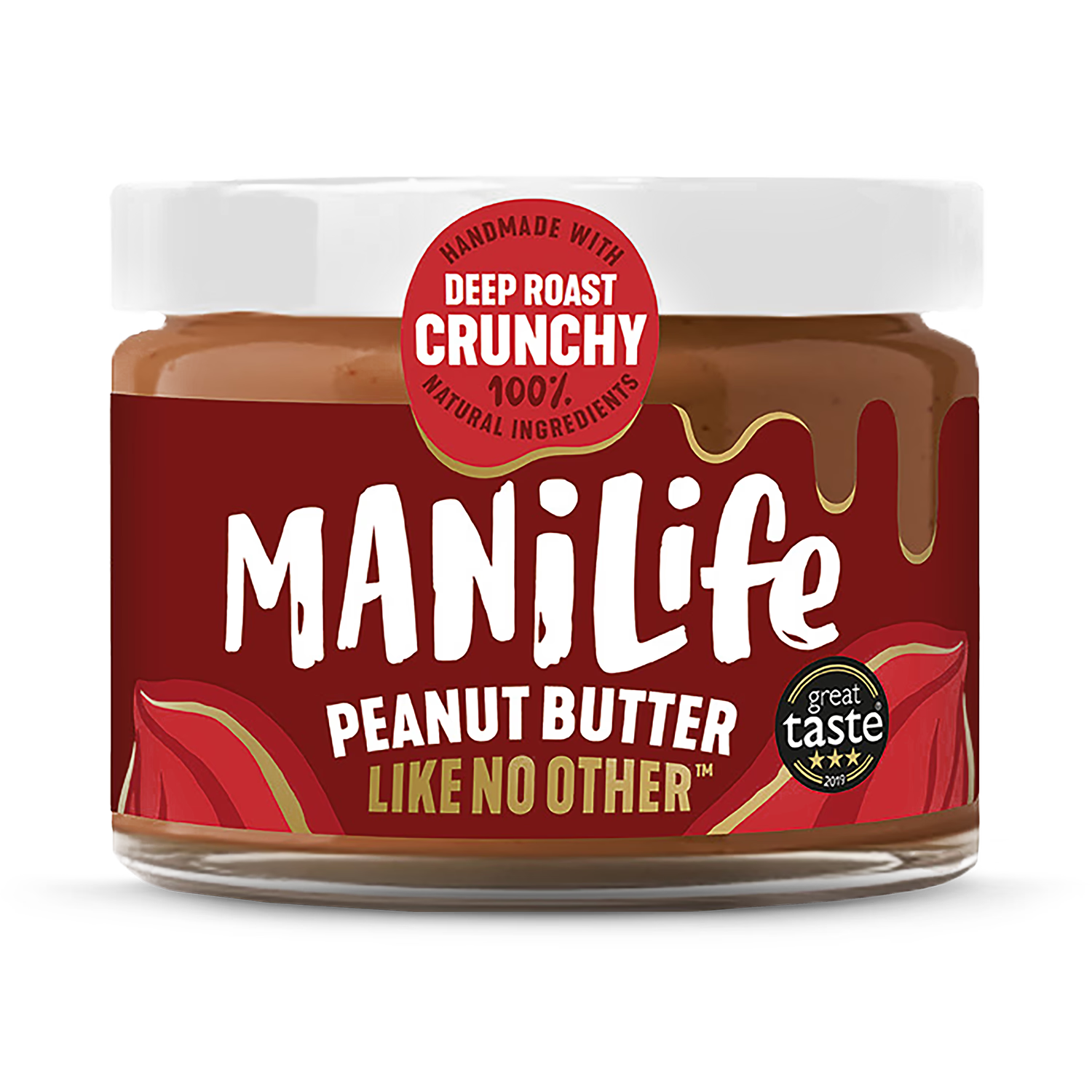 ManiLife peanut butter crunchy 275g, imported from the UK