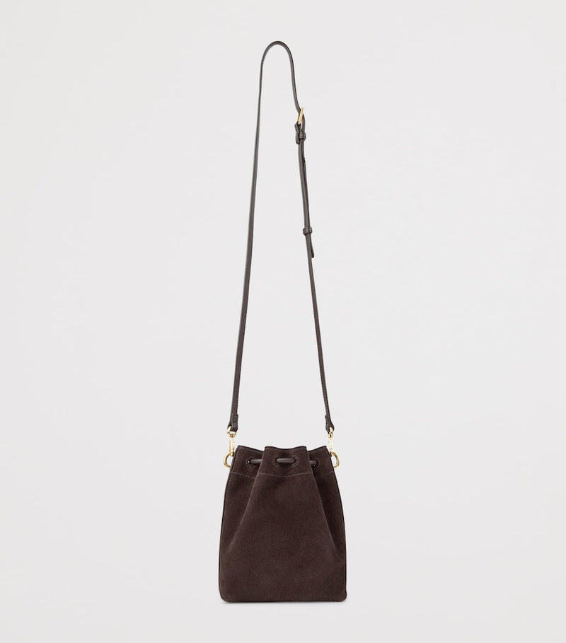 Jimmy Choo Cinch Mini suede handbag with Diamond hardware, imported from the UK
