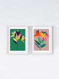 East End Prints green lily wall art prints set - British product