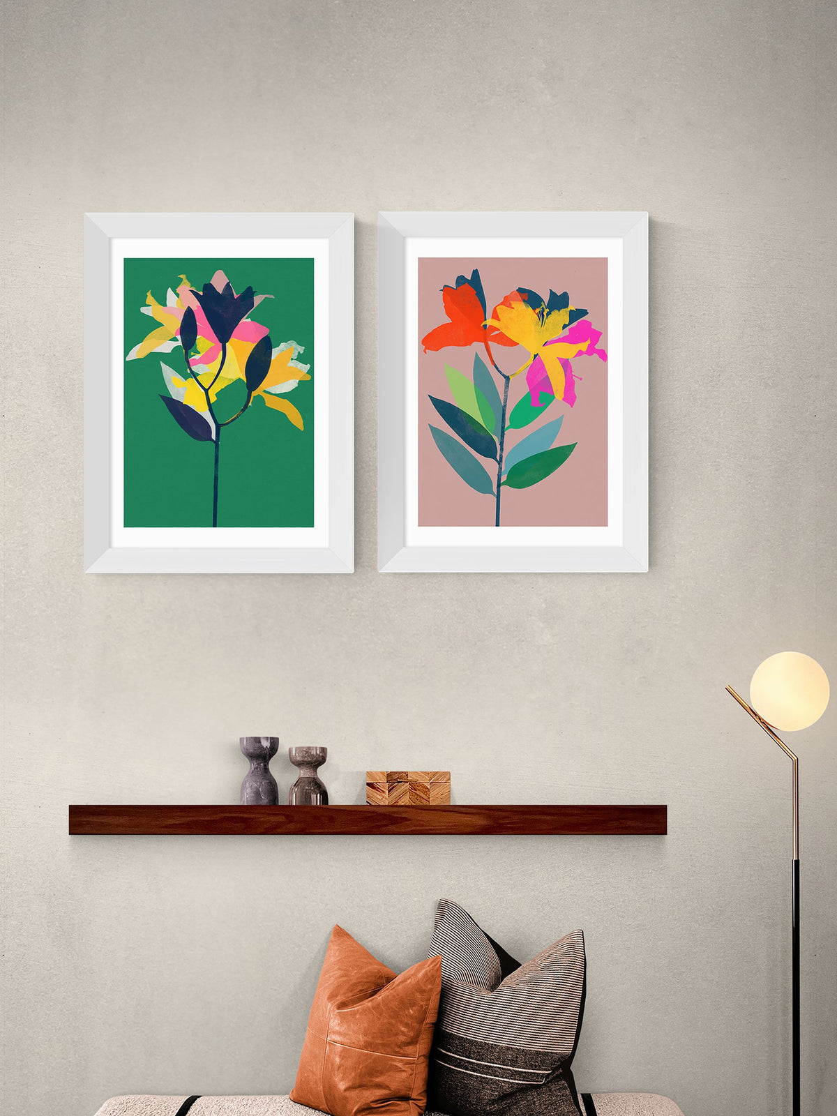 East End Prints green lily wall art prints set - British product