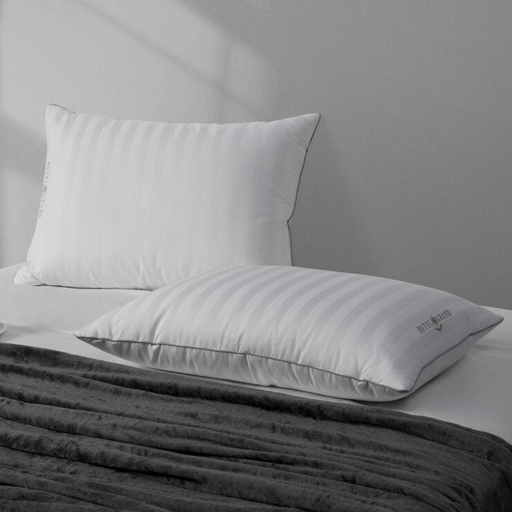 Hotel Grand feather and down rolled pillow 2 pack, UK version