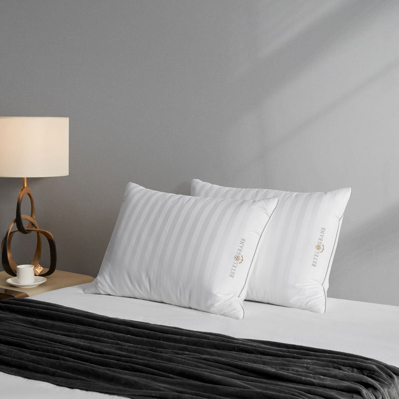 Hotel Grand feather and down rolled pillow 2 pack, UK version