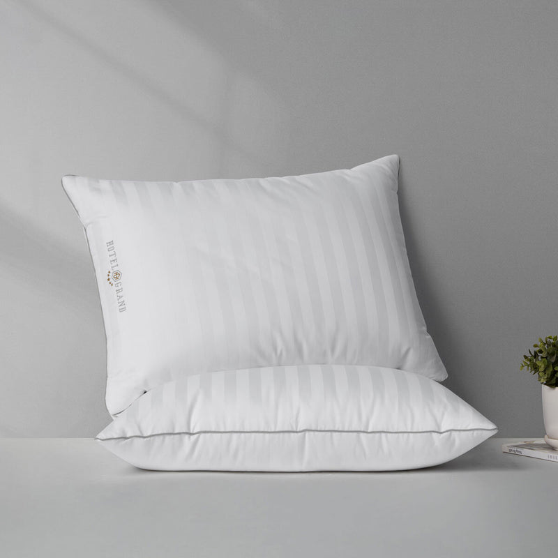 Hotel Grand feather and down rolled pillow 2 pack, UK version