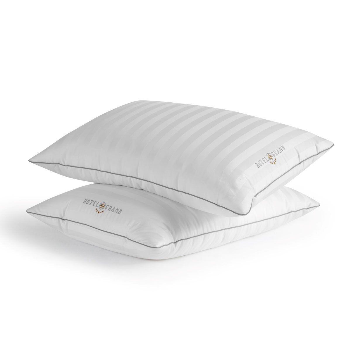 Hotel Grand feather and down rolled pillow 2 pack, UK version