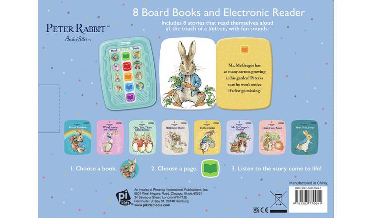 Peter Rabbit Me Reader Jr electronic storybook with board books (British brand)