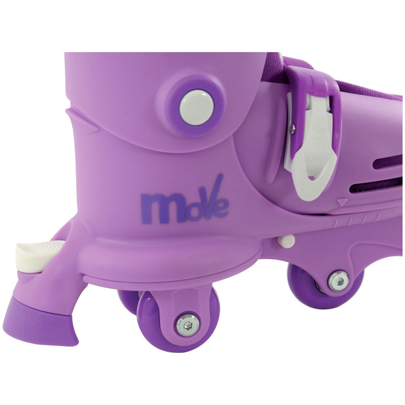 MoVe 2-in-1 adjustable junior skates purple, imported from the UK