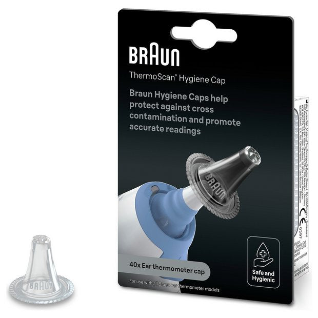 Braun LF40 hygiene caps for ThermoScan ear thermometer - British product